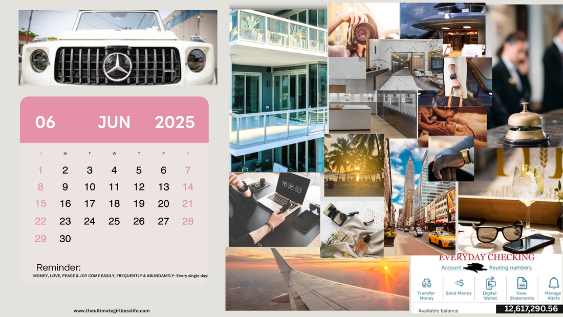 How to Create a  Mood Board Calendar in Canva- Design Your Dream Life