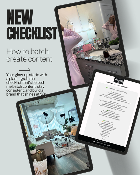 π¬ Glow Up Batch Filming Checklist (Free Download)