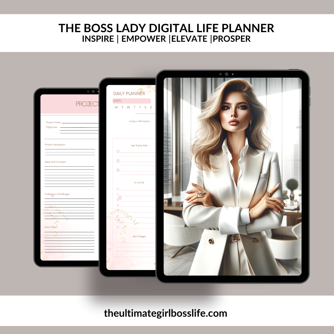 The Boss Lady Planner Daily At A Glance