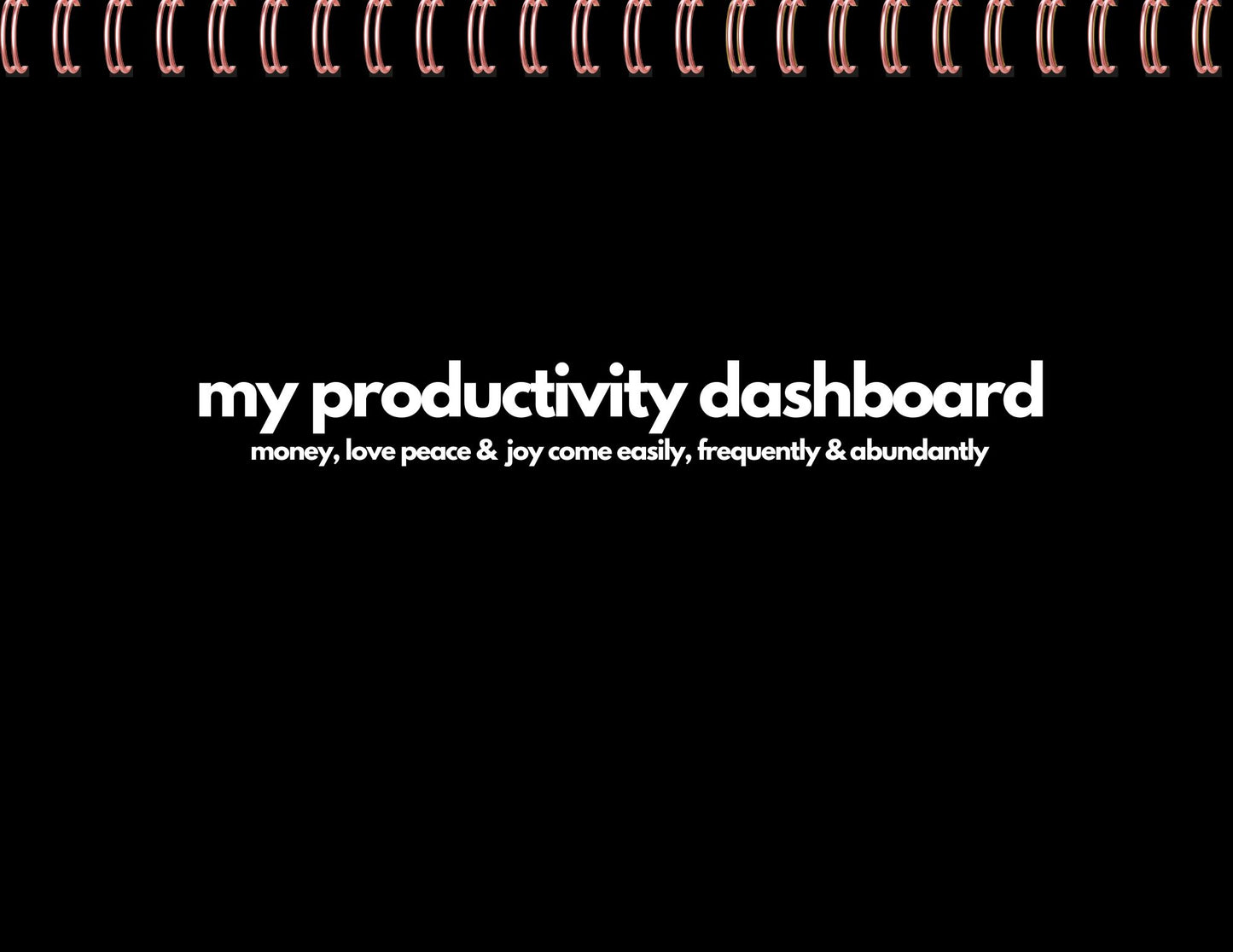 🌟My 52 Week Productivity Digital Dashboard (Printable)