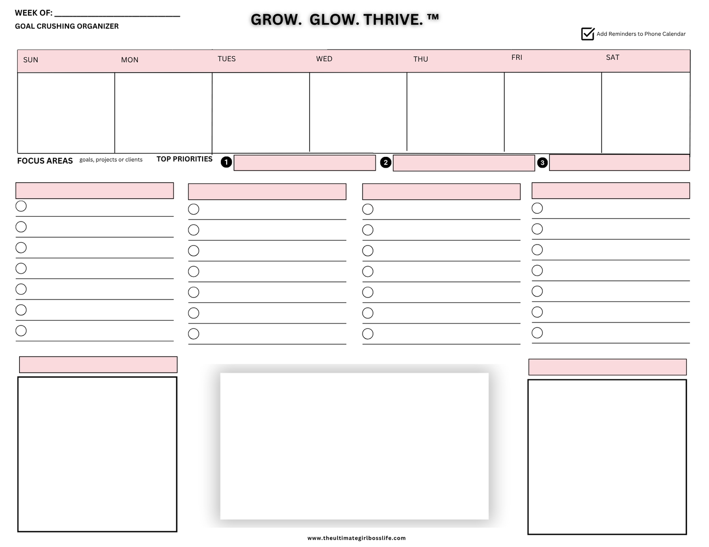 🌟My 52 Week Productivity Digital Dashboard (Printable)