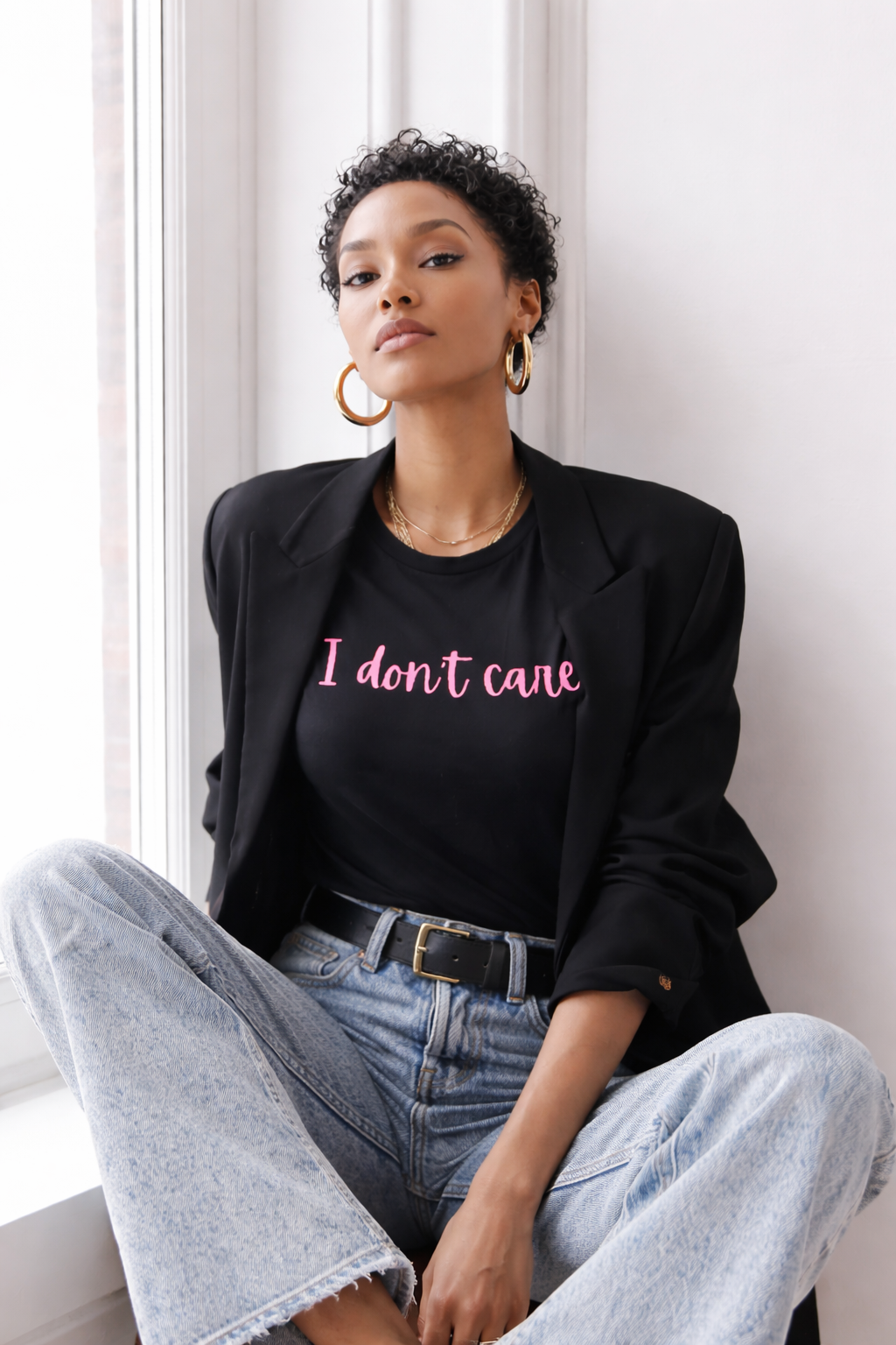 🖤 I Don't Care Tee
