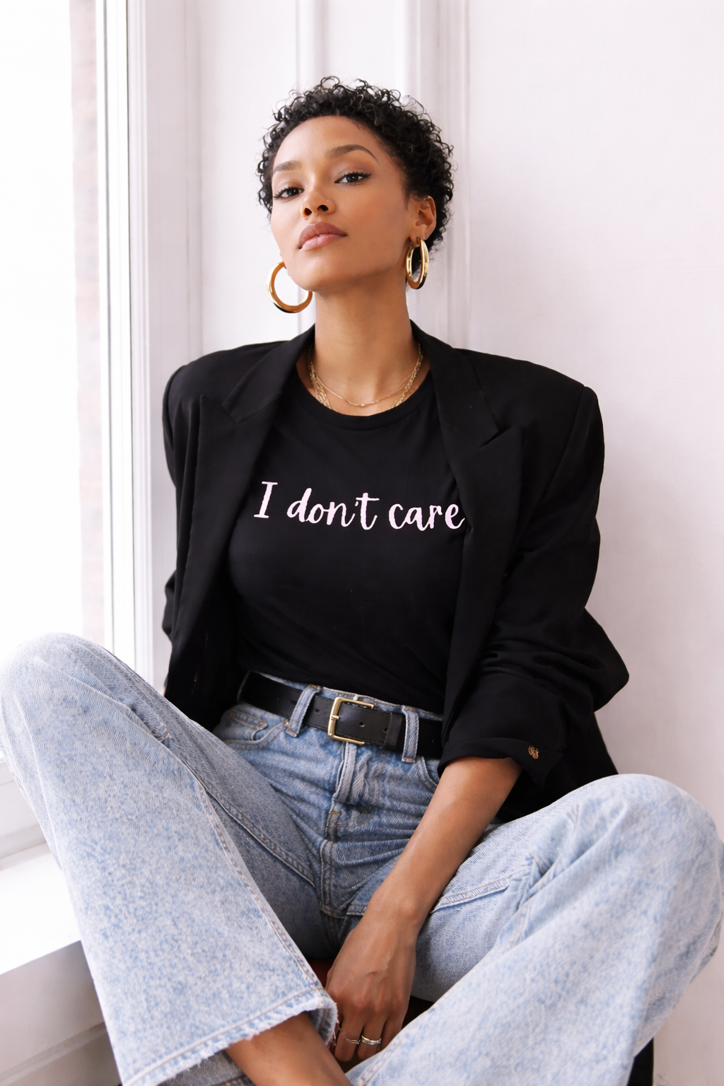 🖤 I Don't Care Tee